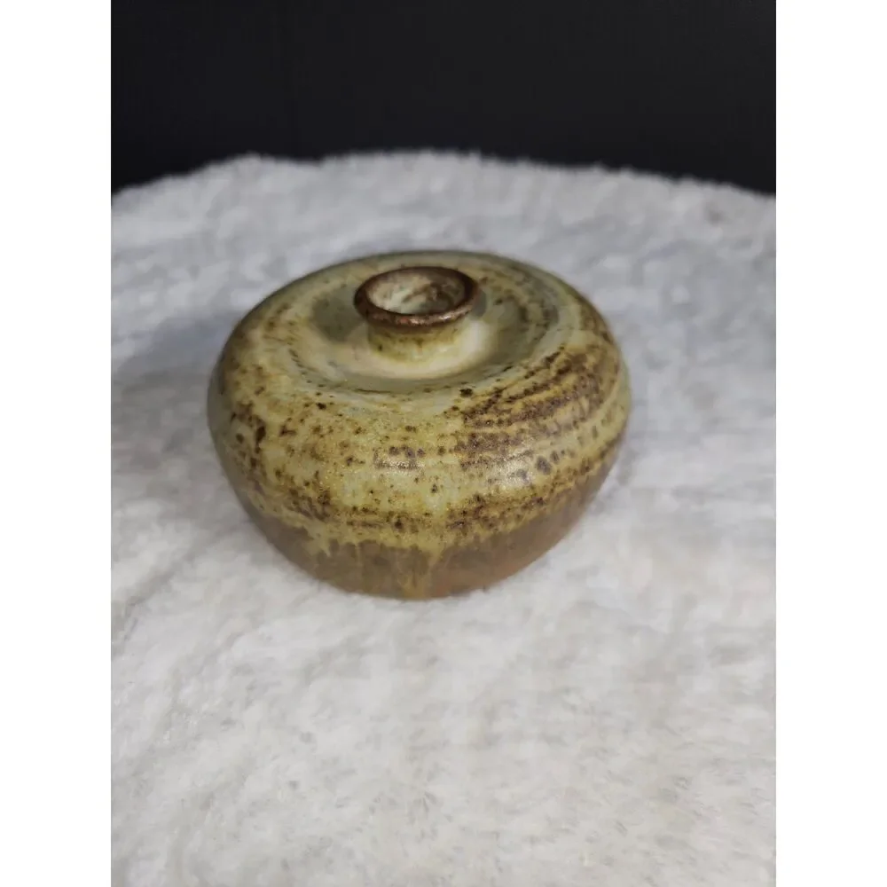 Handcrafted Ceramic Squat Vase 